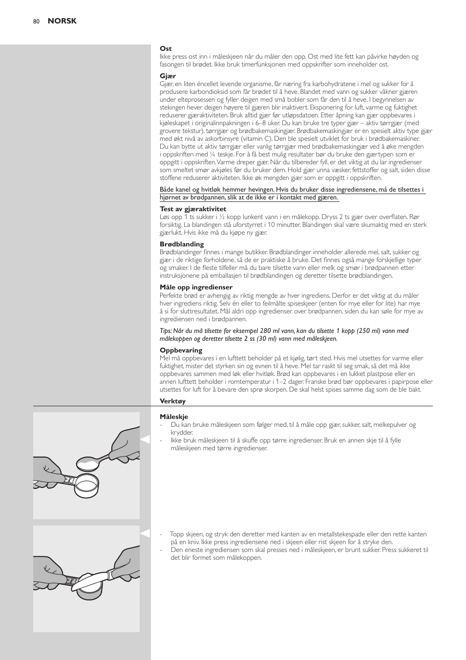 Philips Viva Collection Brotbackautomat User Manual | Page 80 / 120