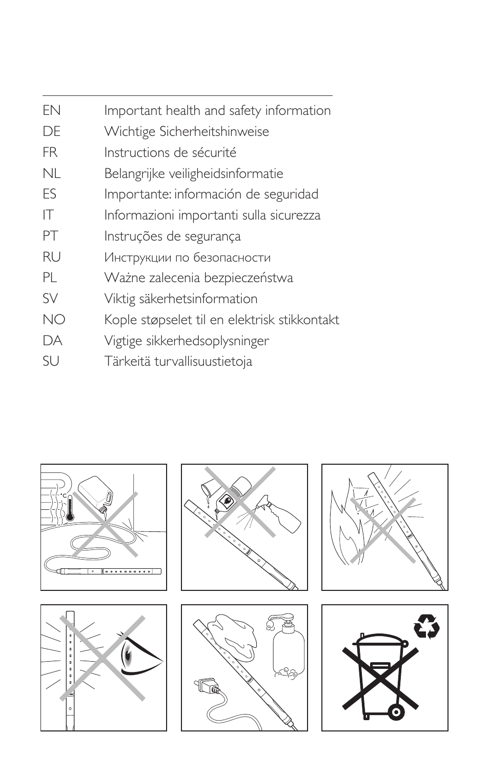 Before you start, English, Important | Philips LED Inspection lamps CBL30 User Manual | Page 3 / 6