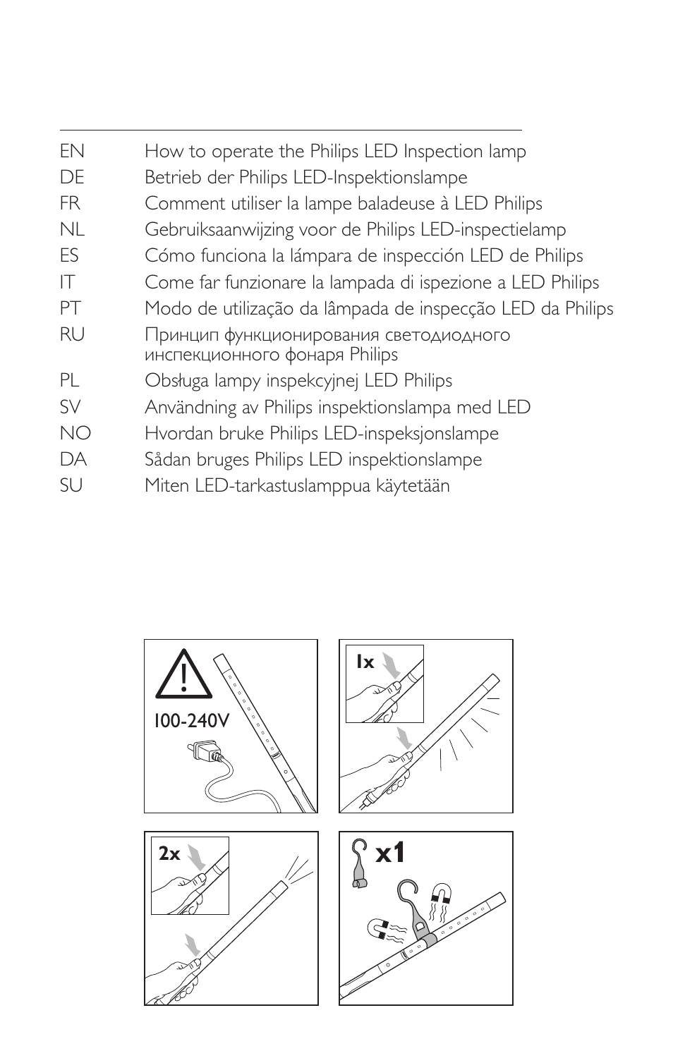 Before you start, English, Important | Philips LED Inspection lamps CBL30 User Manual | Page 4 / 6