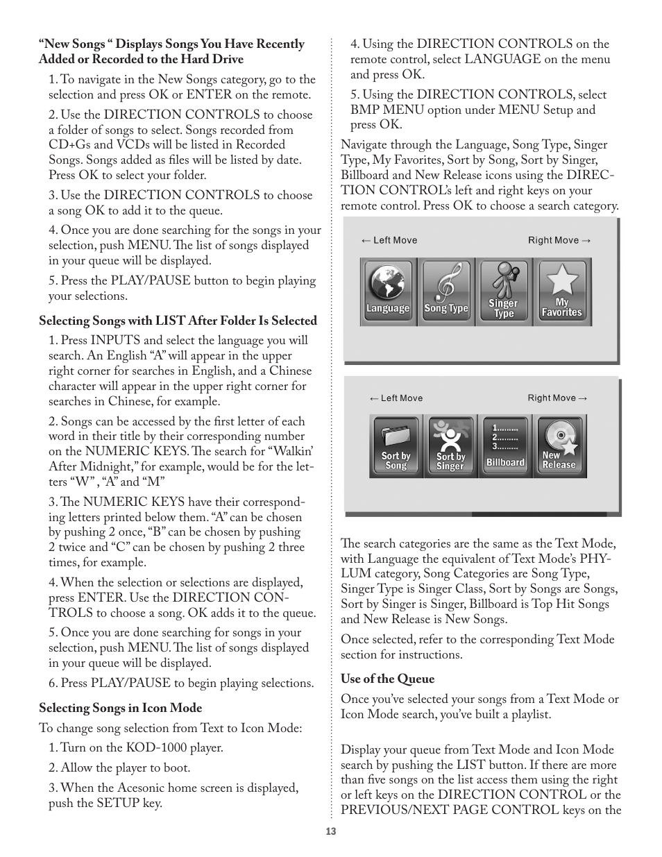 Acesonic KOD-1000 User Manual | Page 13 / 28