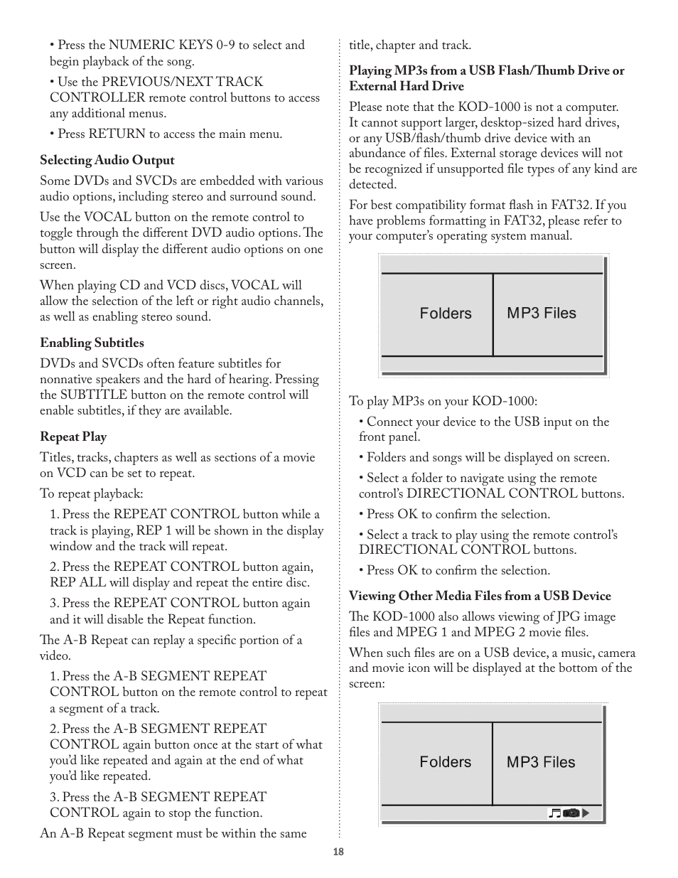 Acesonic KOD-1000 User Manual | Page 18 / 28