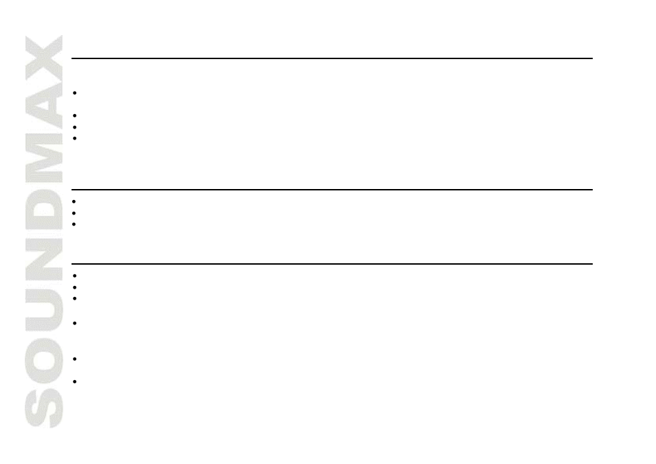 Line in connection, Stereo headphone connecting, Radio operations | SoundMax SM-2403 User Manual | Page 4 / 17