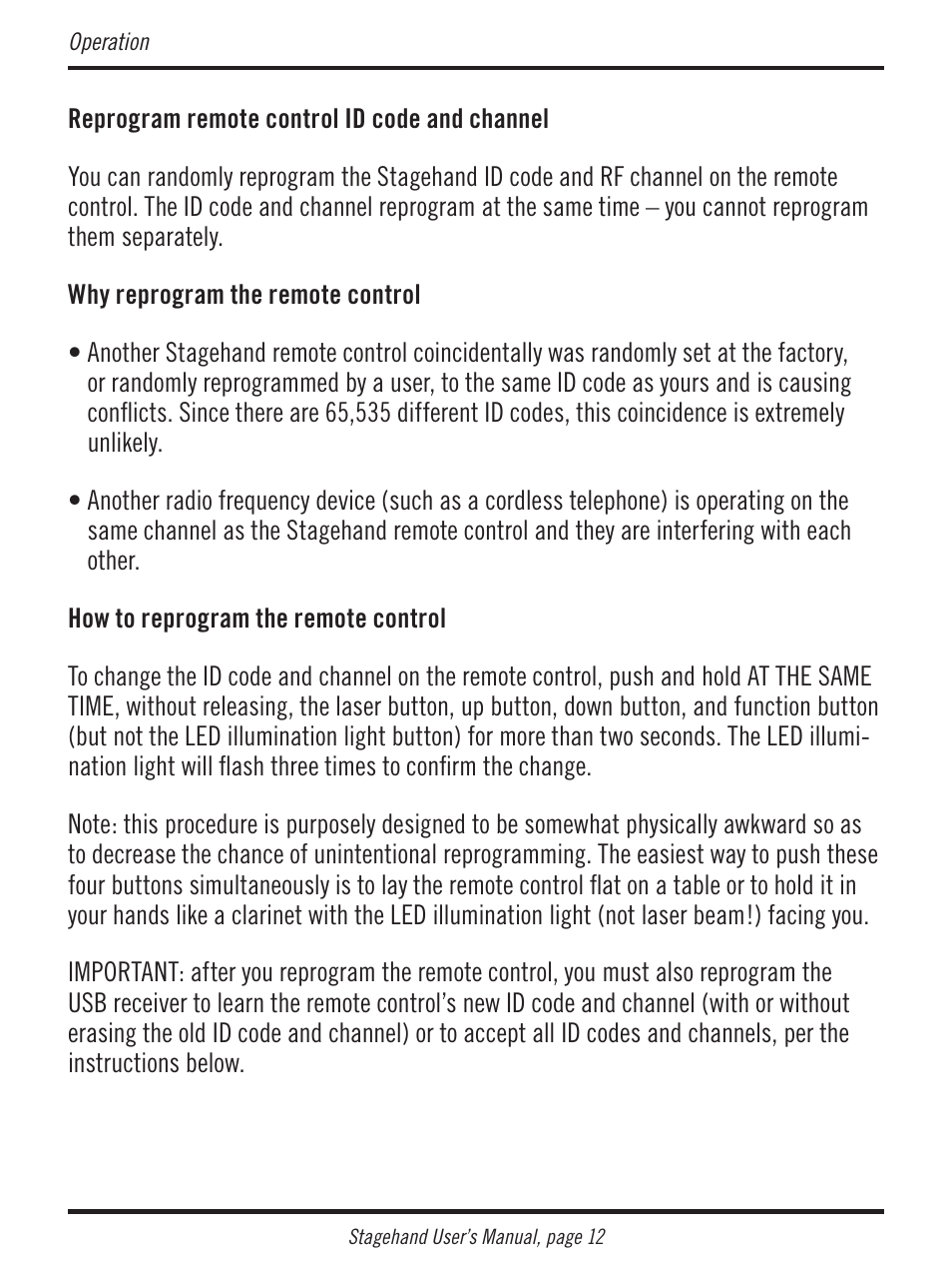 Atek electronic Stagehand RM200 User Manual | Page 13 / 31