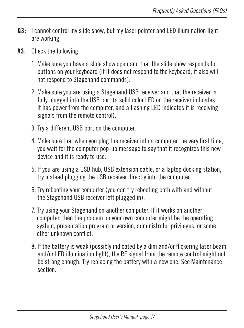 Atek electronic Stagehand RM200 User Manual | Page 18 / 31