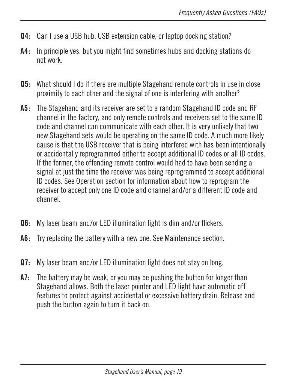 Atek electronic Stagehand RM200 User Manual | Page 20 / 31