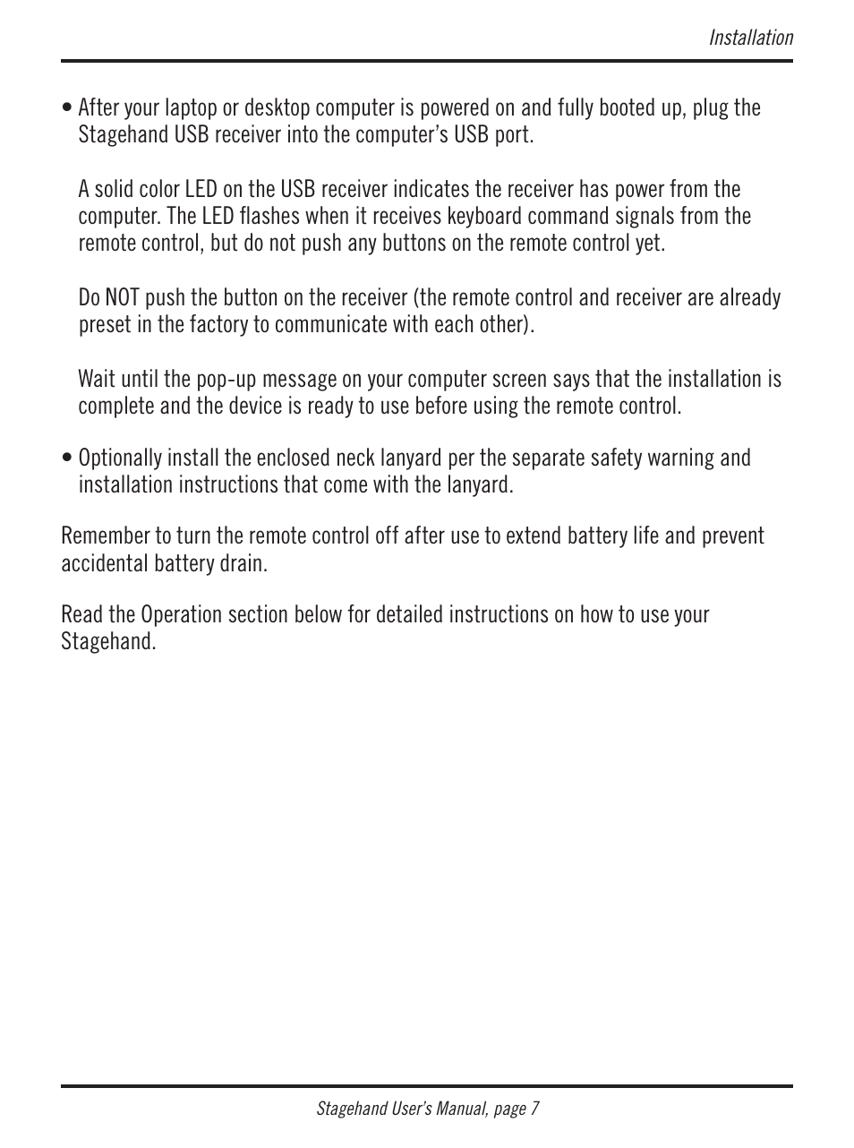 Atek electronic Stagehand RM200 User Manual | Page 8 / 31