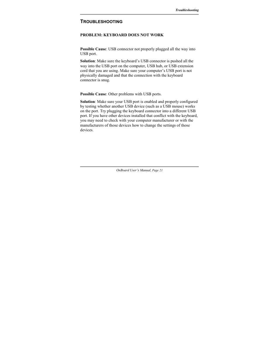 Atek electronic Travel Keyboard OnBoard User Manual | Page 22 / 33