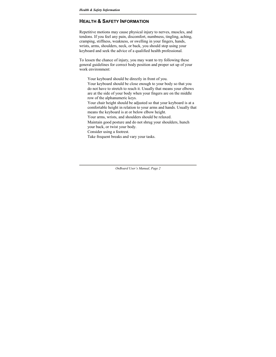 Atek electronic Travel Keyboard OnBoard User Manual | Page 3 / 33