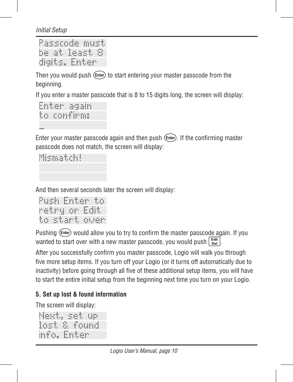 Atek electronic Secure Password Organizer LG10B User Manual | Page 12 / 60