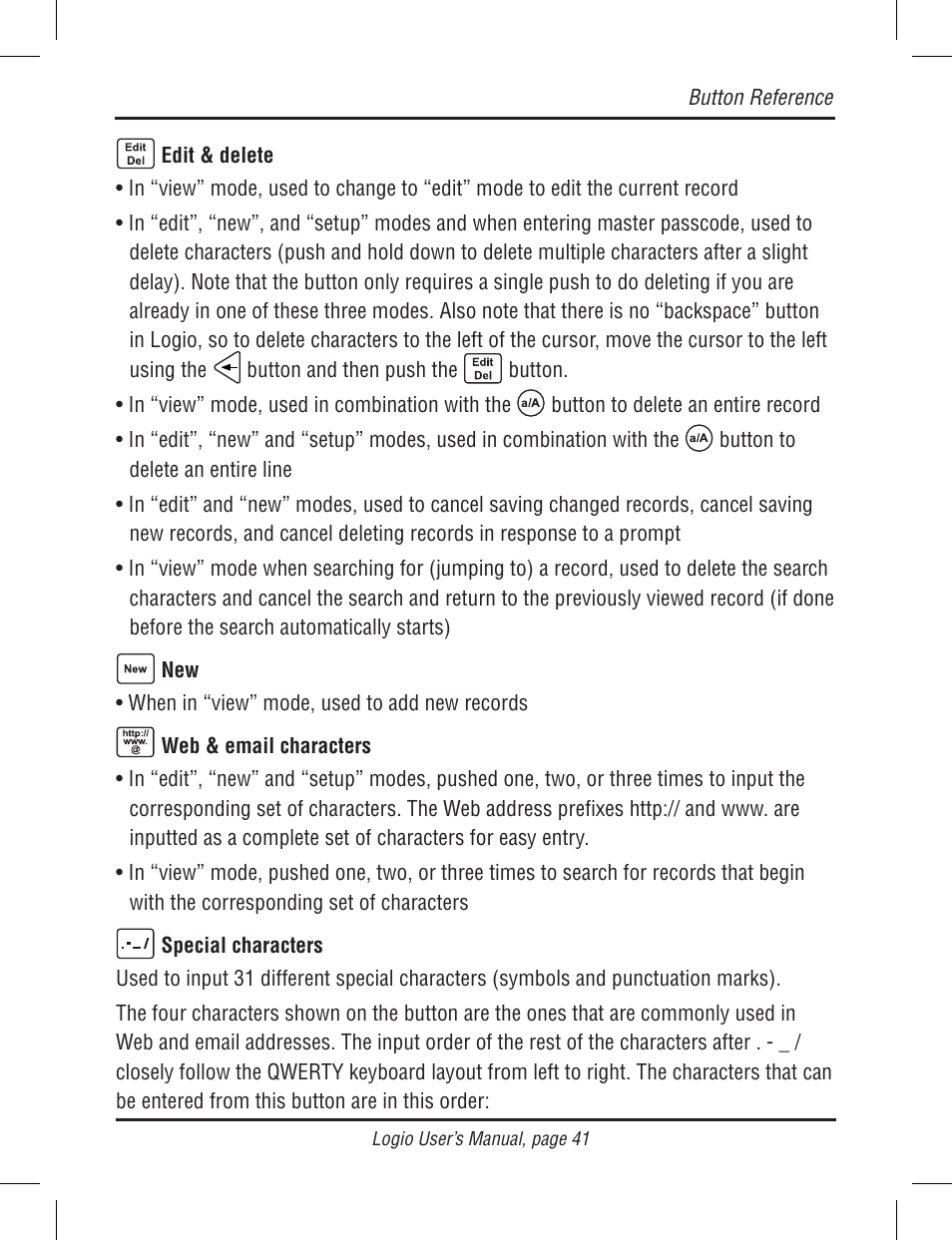 Atek electronic Secure Password Organizer LG10B User Manual | Page 43 / 60