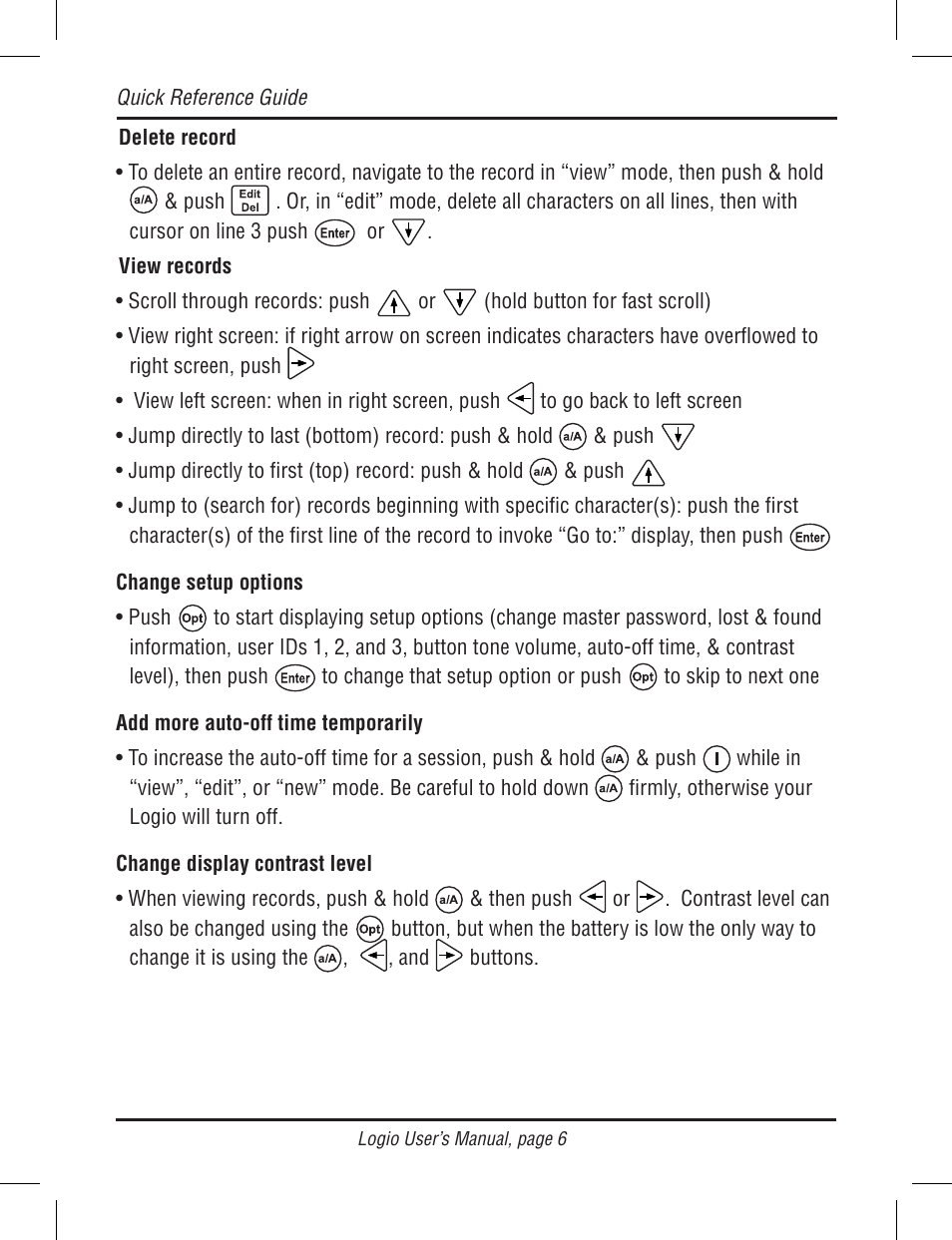 Atek electronic Secure Password Organizer LG10B User Manual | Page 8 / 60