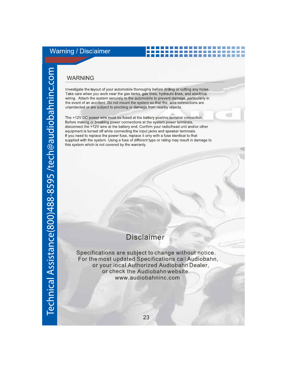 AudioBahn Tray Loaded Multi-Format DVD Player AVDVD10P User Manual | Page 24 / 26