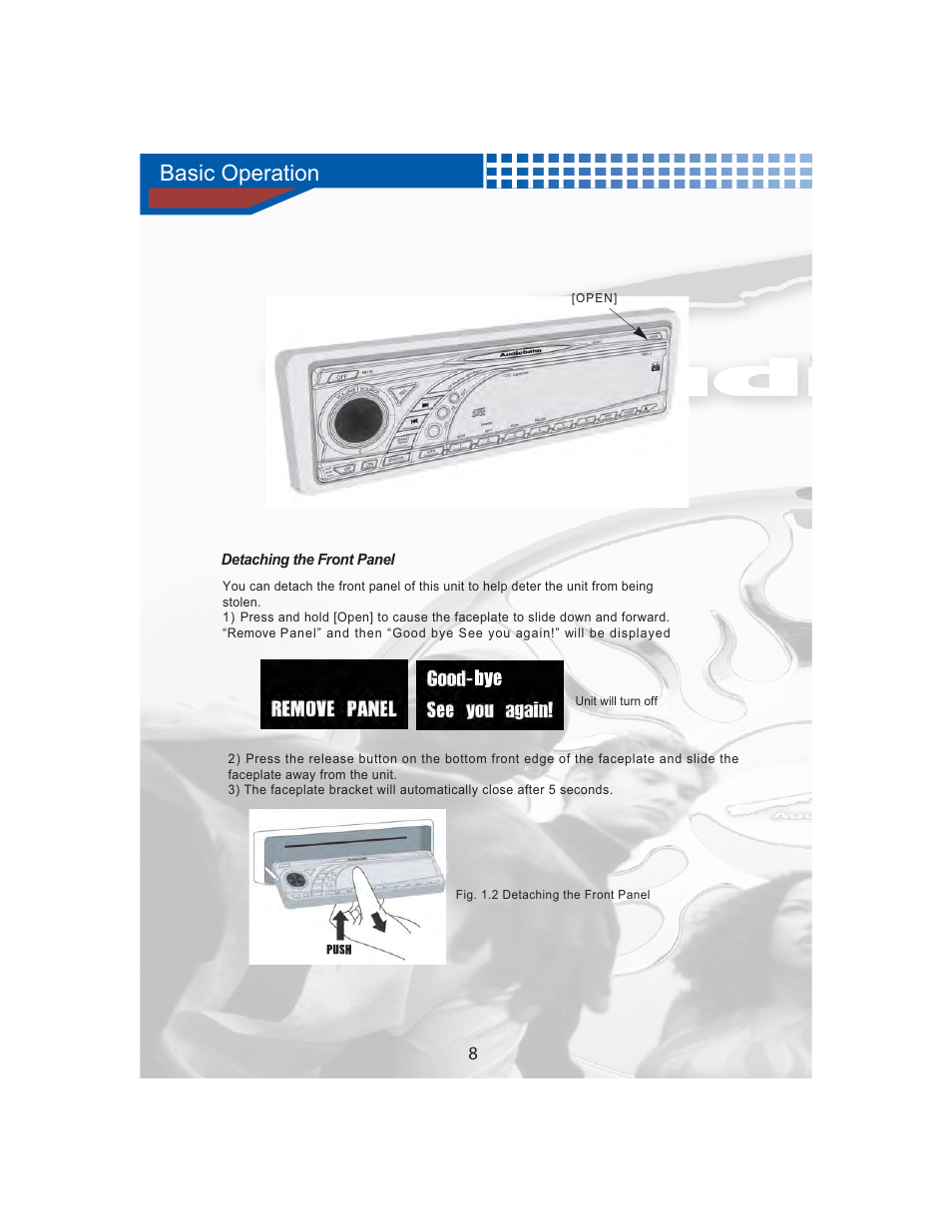 Basic operation | AudioBahn MULTIFUNCTIONAL SOURCE UNIT A3351 User Manual | Page 10 / 45