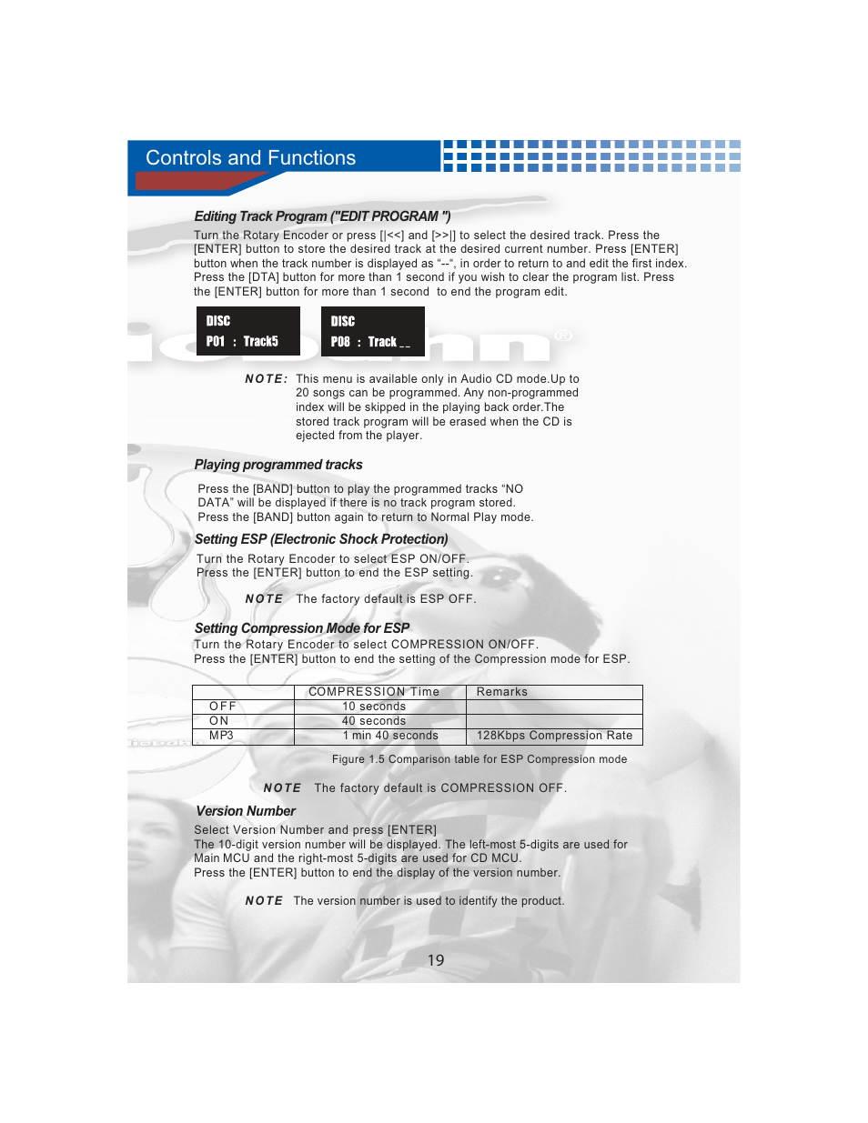 Controls and functions | AudioBahn MULTIFUNCTIONAL SOURCE UNIT A3351 User Manual | Page 21 / 45