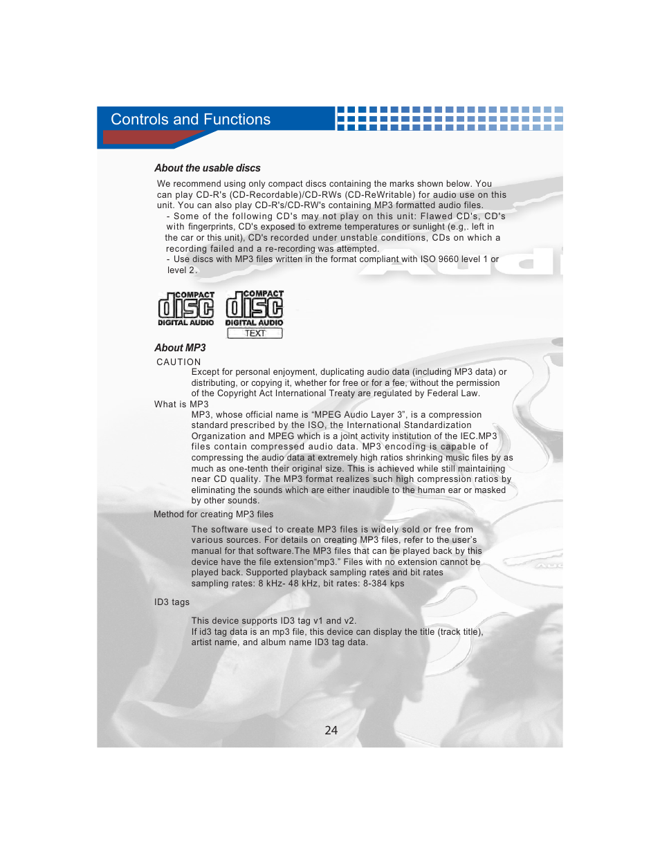Controls and functions | AudioBahn MULTIFUNCTIONAL SOURCE UNIT A3351 User Manual | Page 26 / 45