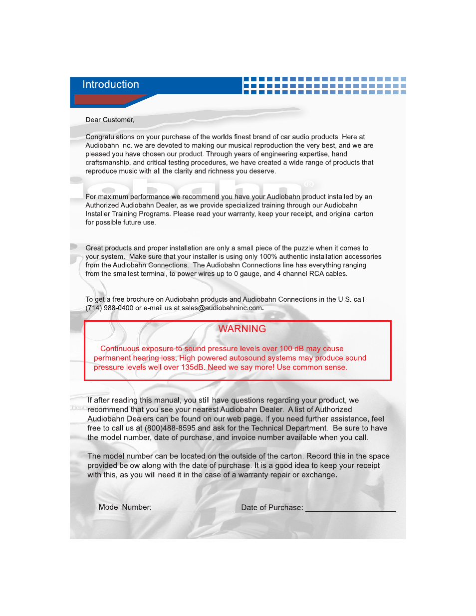 AudioBahn MULTIFUNCTIONAL SOURCE UNIT A3351 User Manual | Page 3 / 45