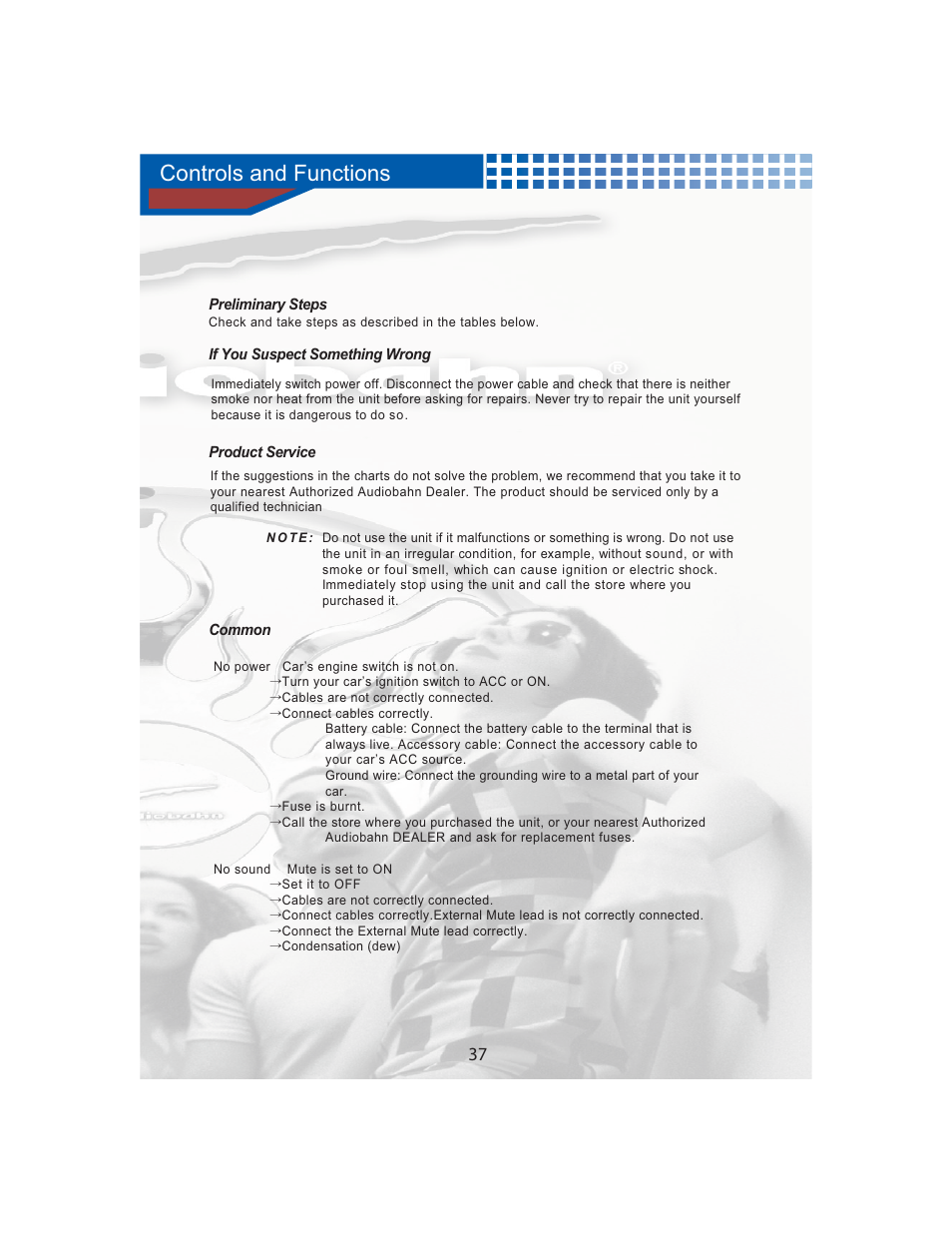 Controls and functions | AudioBahn MULTIFUNCTIONAL SOURCE UNIT A3351 User Manual | Page 39 / 45