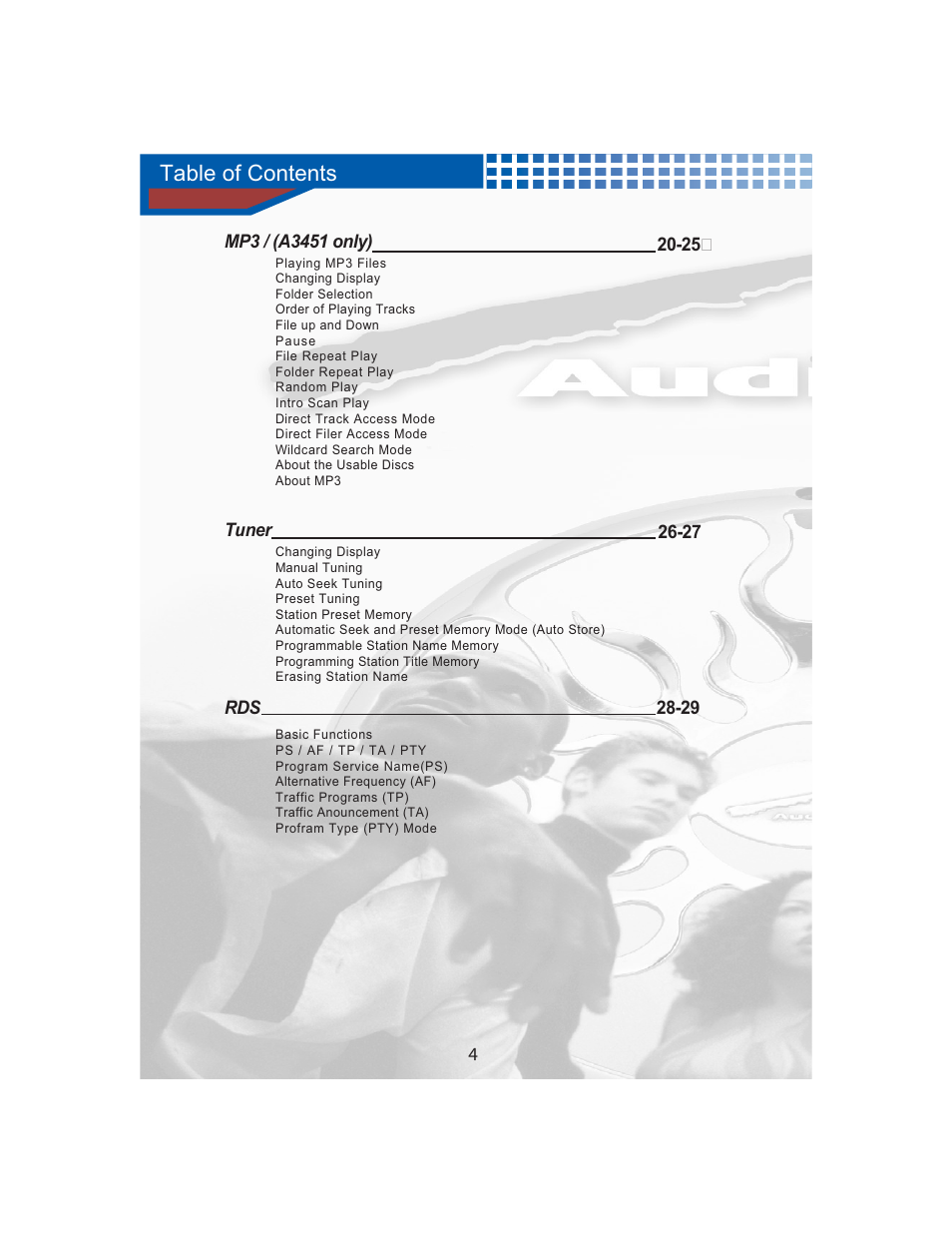 AudioBahn MULTIFUNCTIONAL SOURCE UNIT A3351 User Manual | Page 6 / 45