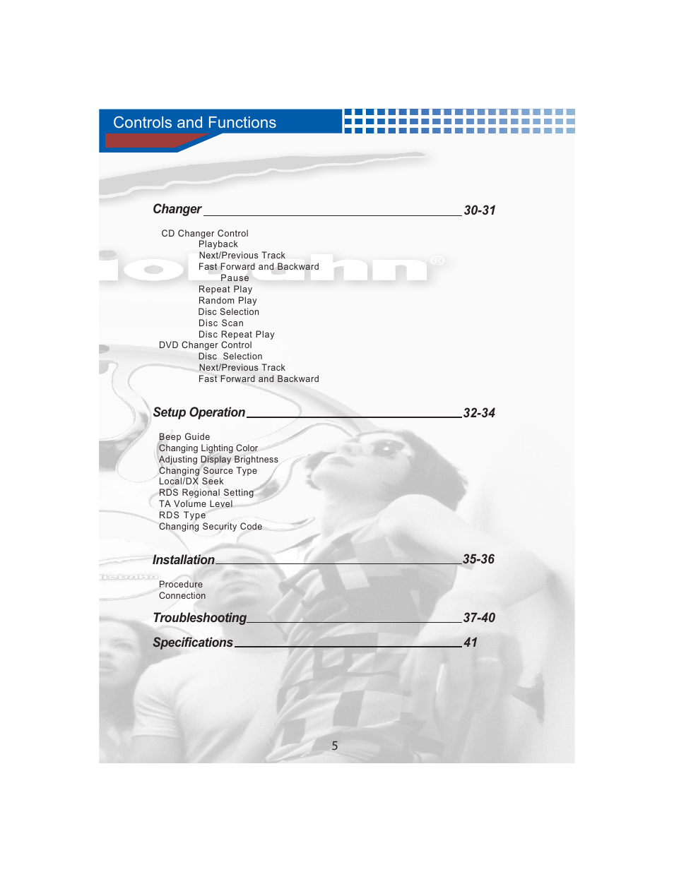 Controls and functions | AudioBahn MULTIFUNCTIONAL SOURCE UNIT A3351 User Manual | Page 7 / 45
