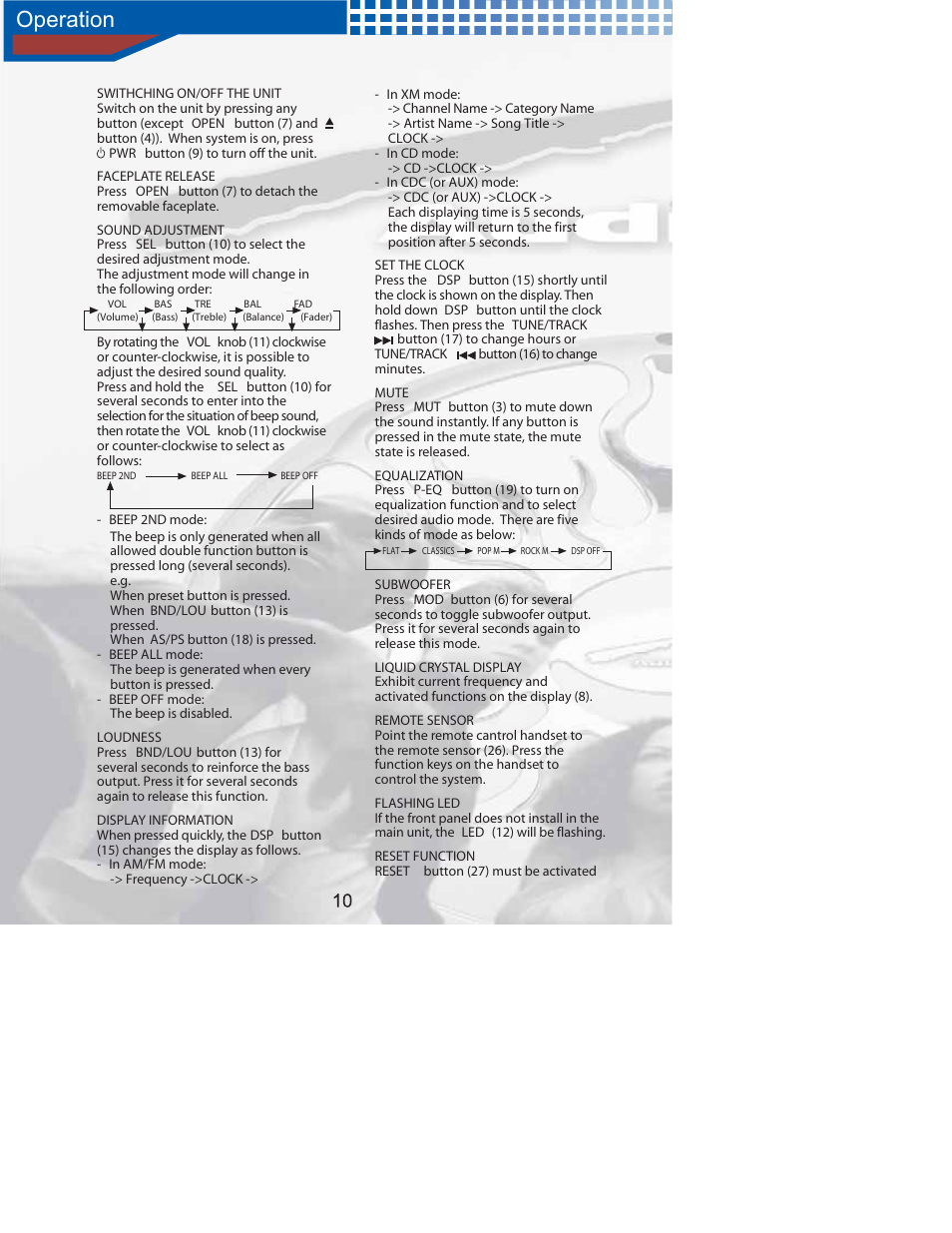 AudioBahn Audiobah XM Ready A1100N User Manual | Page 12 / 24