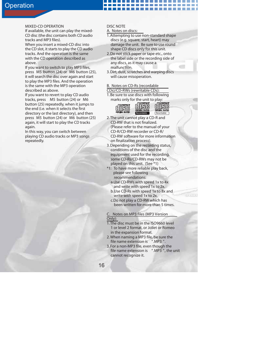 AudioBahn Audiobah XM Ready A1100N User Manual | Page 18 / 24