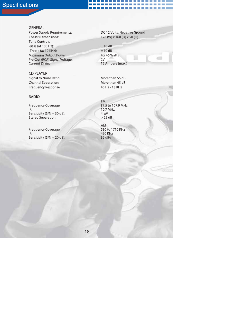 AudioBahn Audiobah XM Ready A1100N User Manual | Page 20 / 24