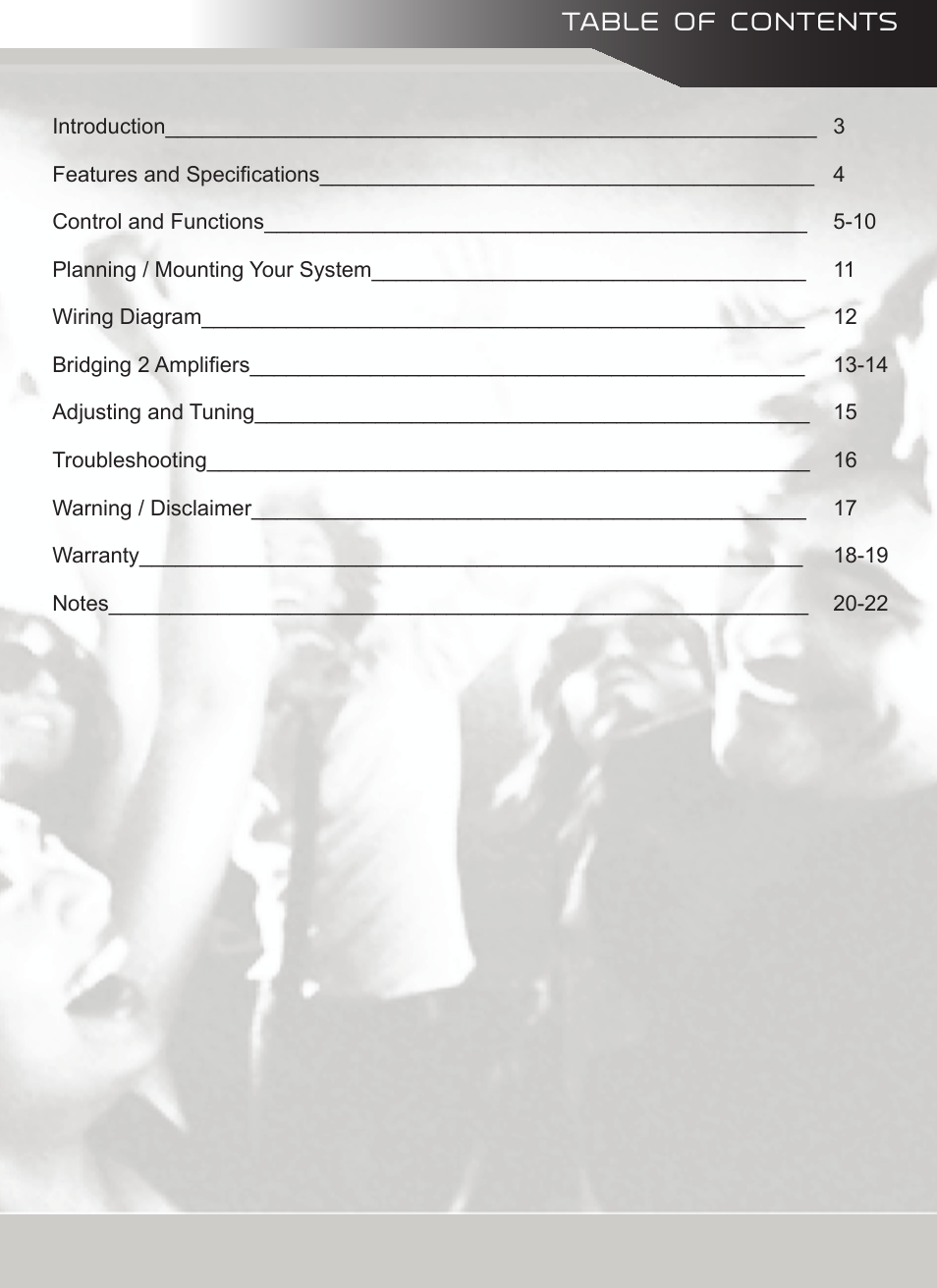 AudioBahn A18001DJ User Manual | Page 3 / 24