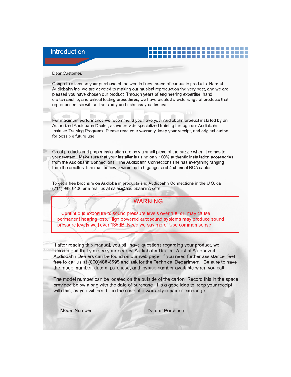 AudioBahn Universal Mount DVD Player AVDVD1P User Manual | Page 5 / 54