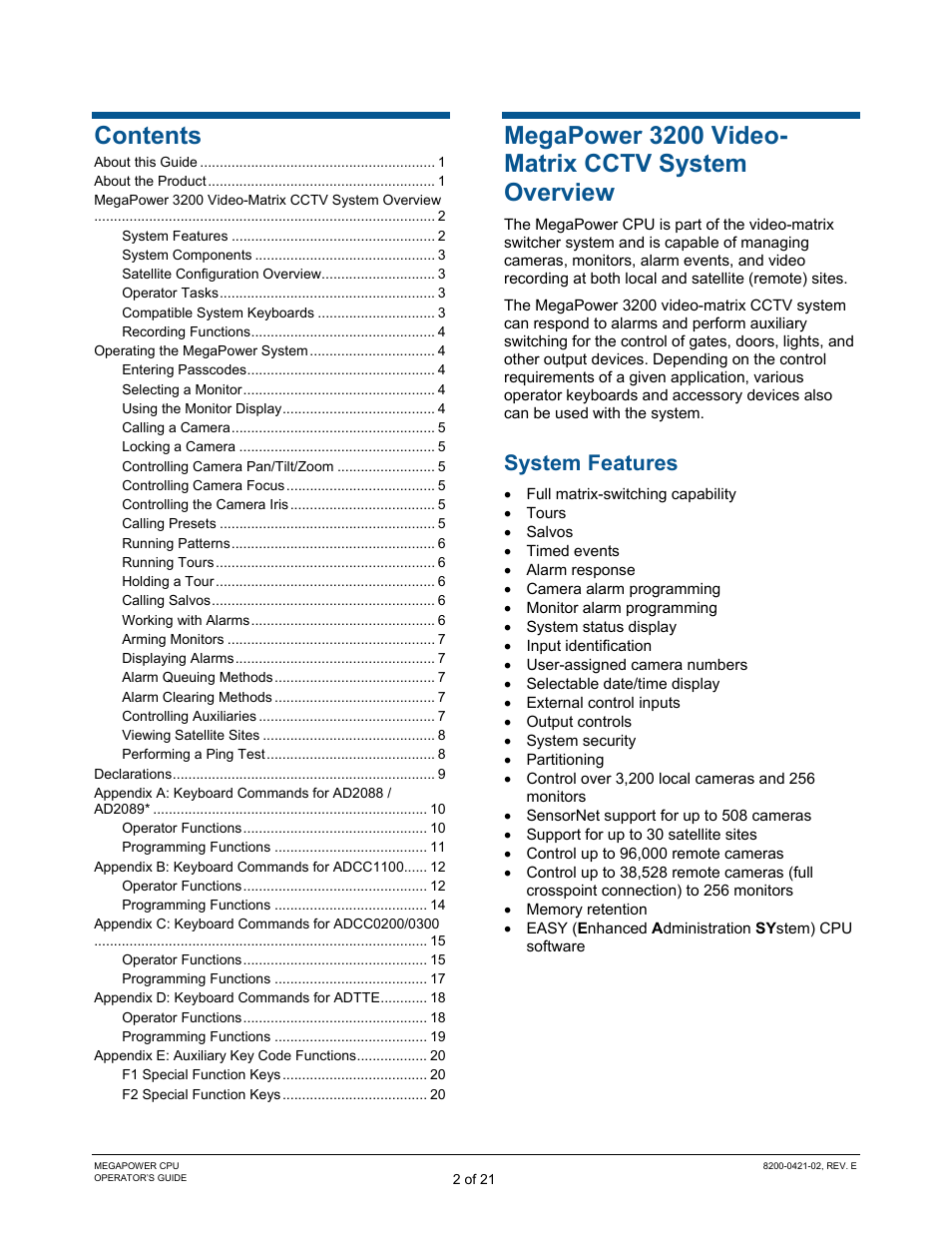 American Dynamics MegaPower CPU ADMPCPU User Manual | Page 4 / 25