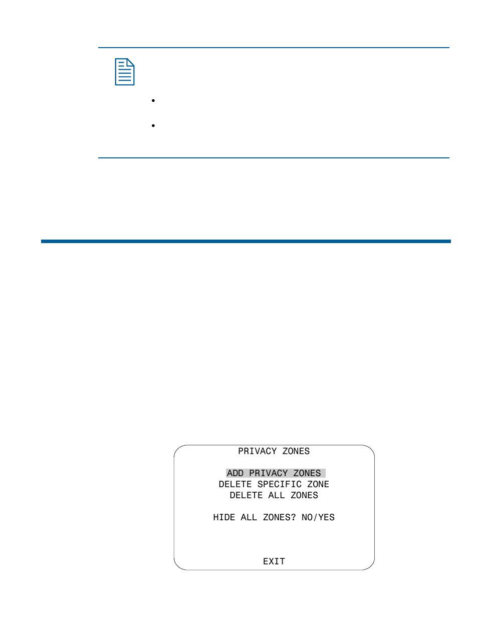 Establishing privacy zones, Establishing privacy zones –11 | American Dynamics RAS916WLS User Manual | Page 43 / 124