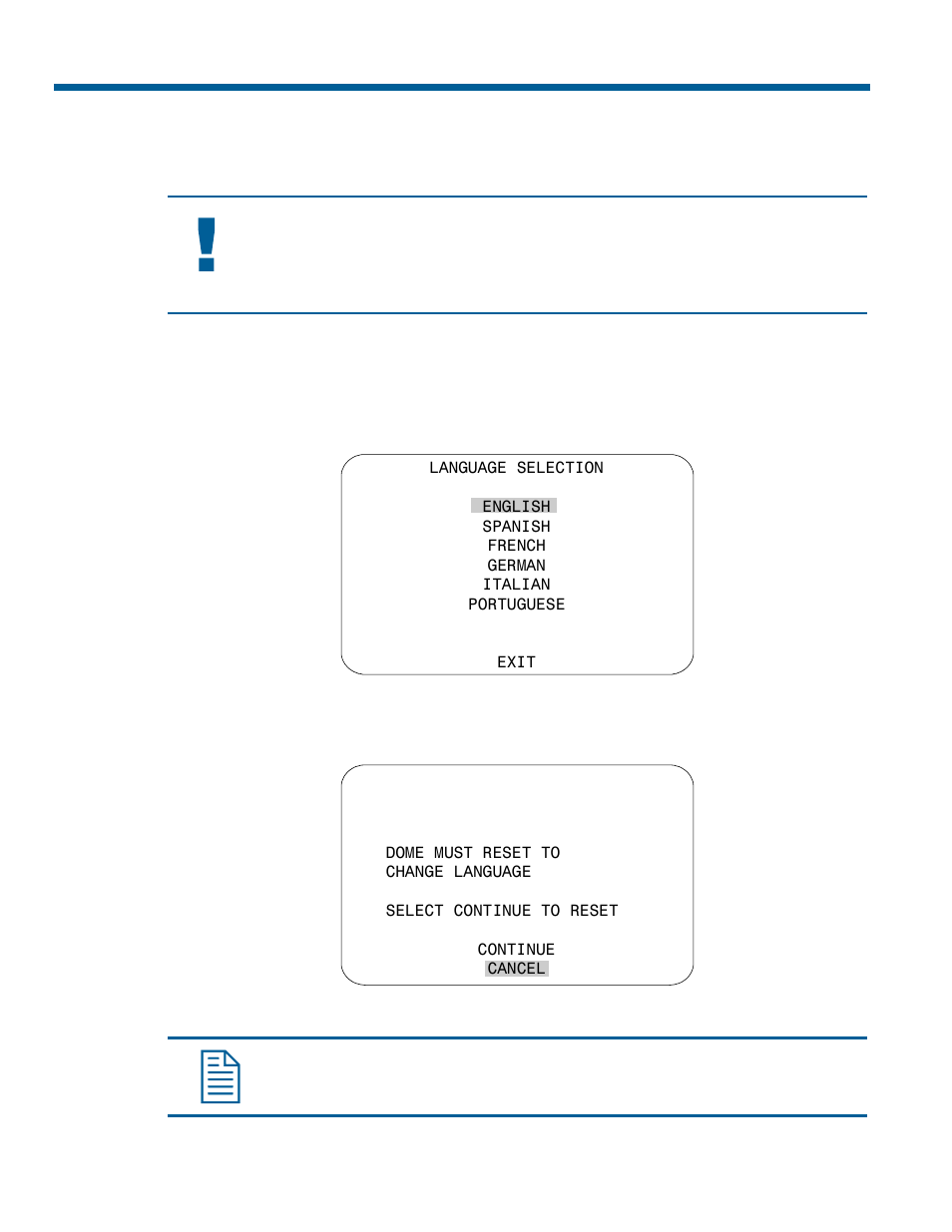 Selecting a language for dome messages and prompts | American Dynamics RAS916WLS User Manual | Page 66 / 124