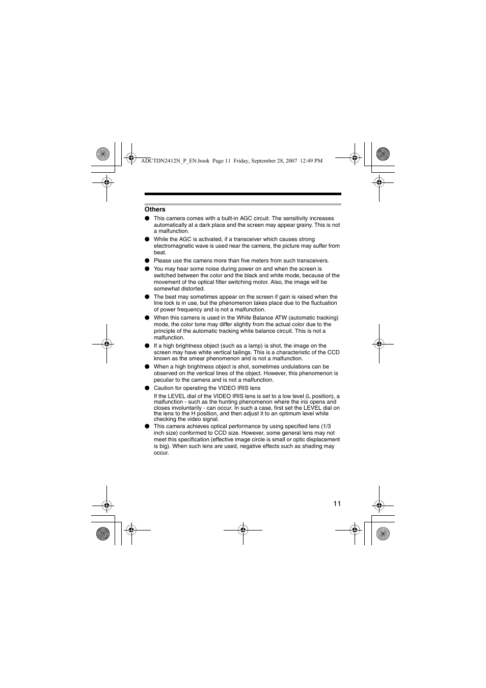 American Dynamics ADCTDN0230P User Manual | Page 11 / 60