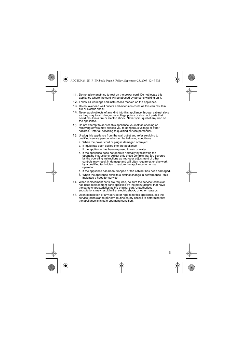 American Dynamics ADCTDN0230P User Manual | Page 3 / 60