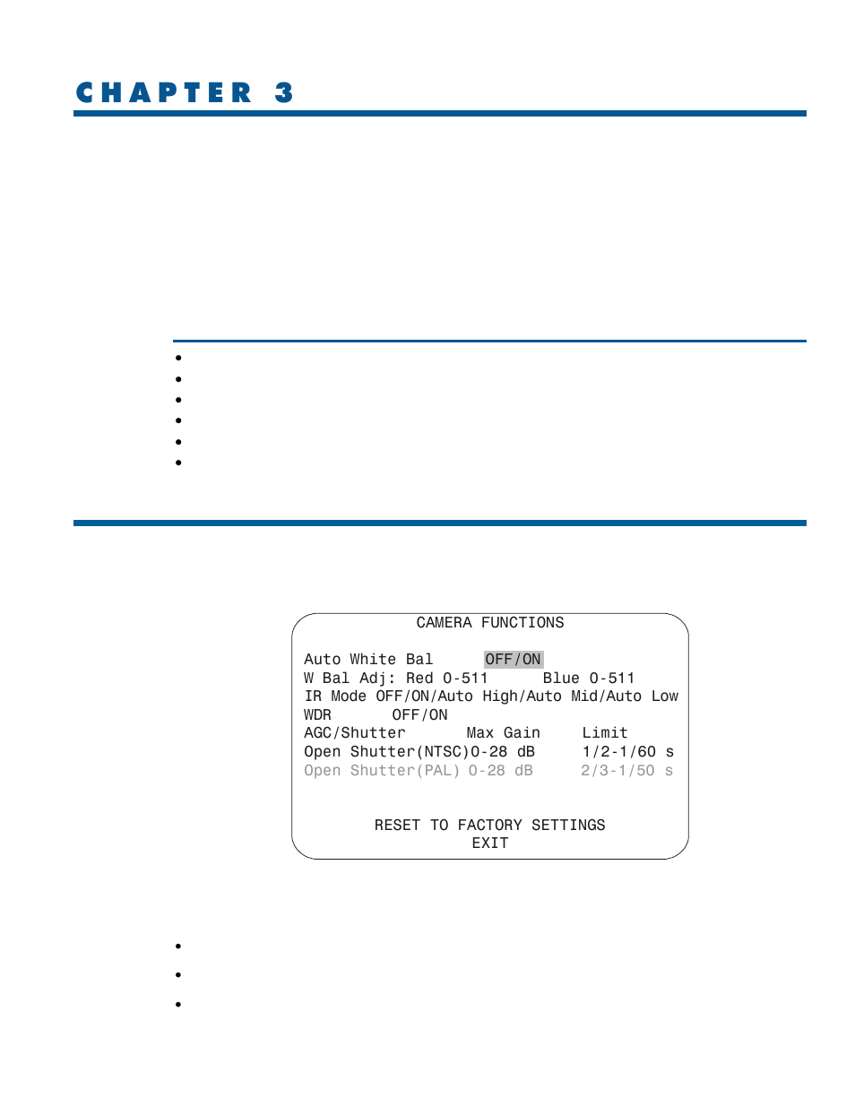 Configuring camera features, Overview of camera settings | American Dynamics RAS917WLS-1 User Manual | Page 27 / 130