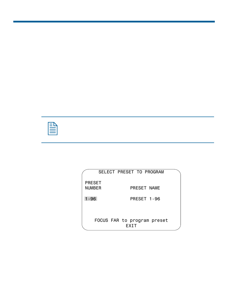Programming presets | American Dynamics RAS917WLS-1 User Manual | Page 52 / 130
