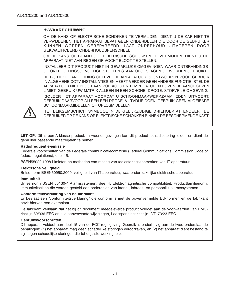 American Dynamics ControlCenter ADCC0200 User Manual | Page 8 / 56
