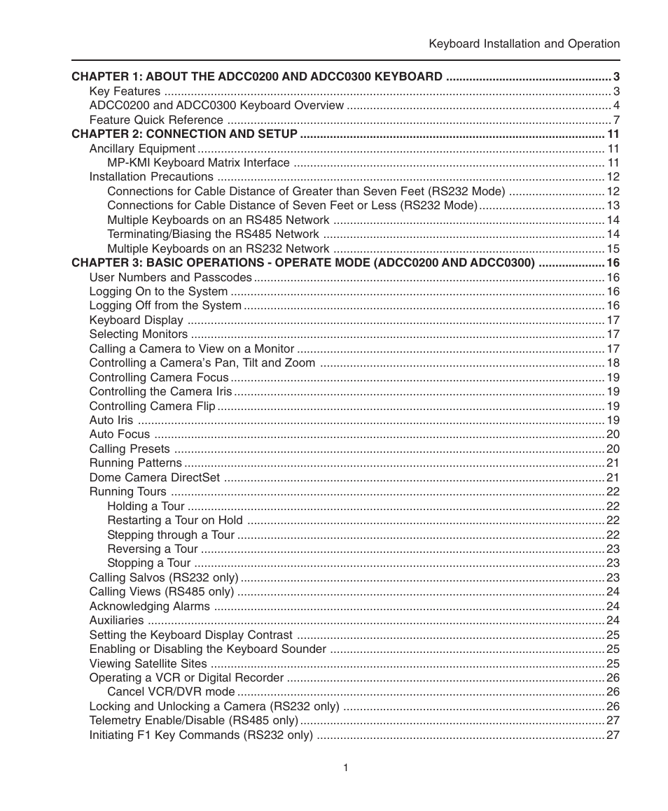 American Dynamics ControlCenter ADCC0200 User Manual | Page 9 / 56