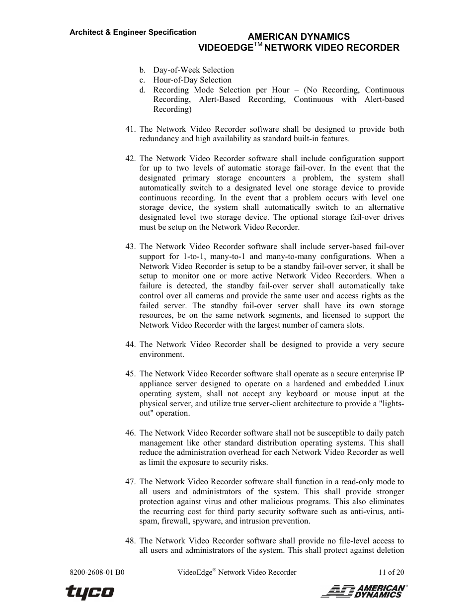 American Dynamics VideoEdge ADNSNVR-CL1 User Manual | Page 11 / 20
