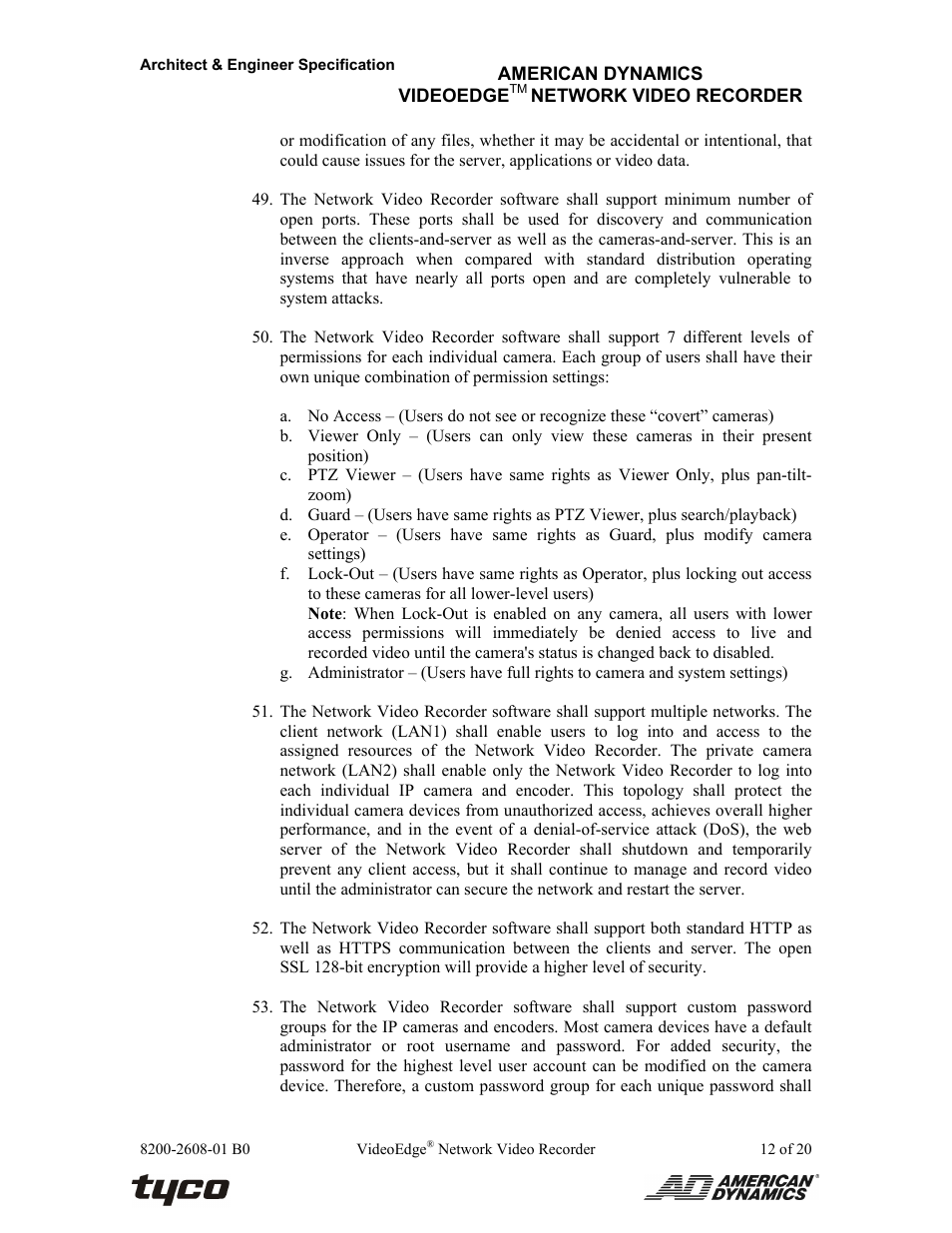 American Dynamics VideoEdge ADNSNVR-CL1 User Manual | Page 12 / 20