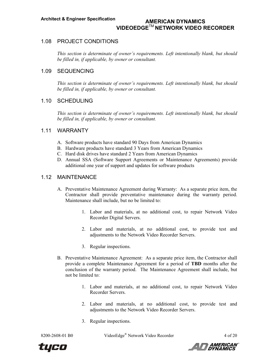 American Dynamics VideoEdge ADNSNVR-CL1 User Manual | Page 4 / 20