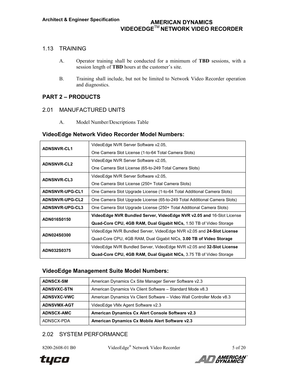 American Dynamics VideoEdge ADNSNVR-CL1 User Manual | Page 5 / 20