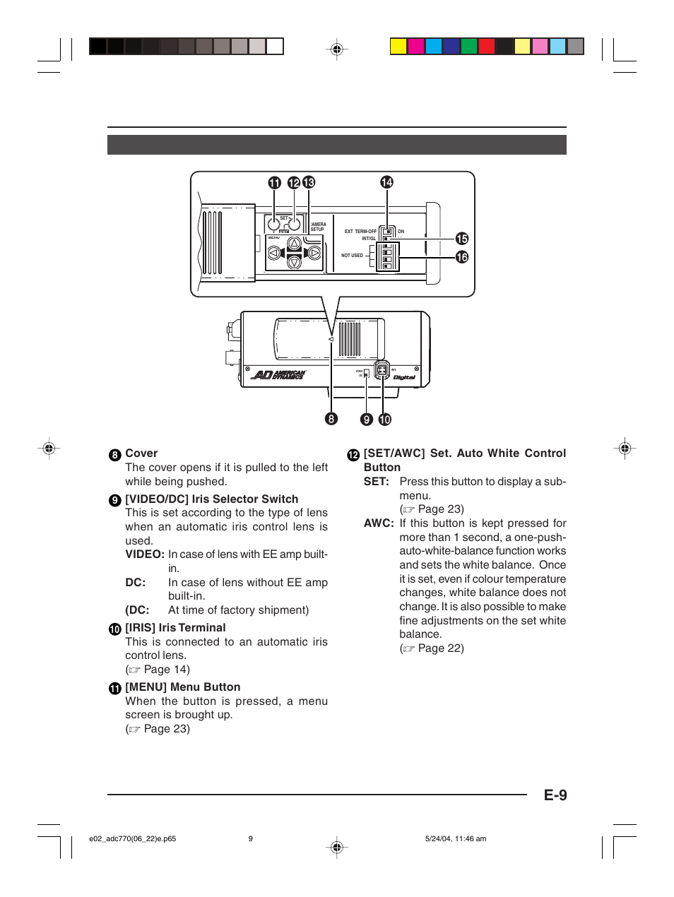American Dynamics ADC770 User Manual | Page 9 / 40