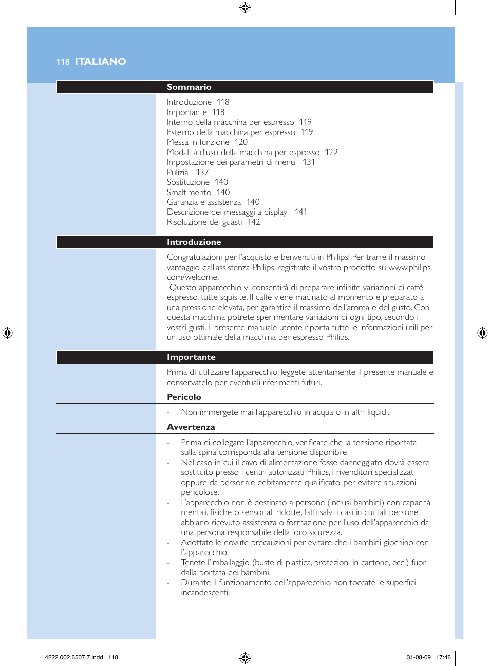 Philips Kaffeevollautomat User Manual | Page 118 / 174