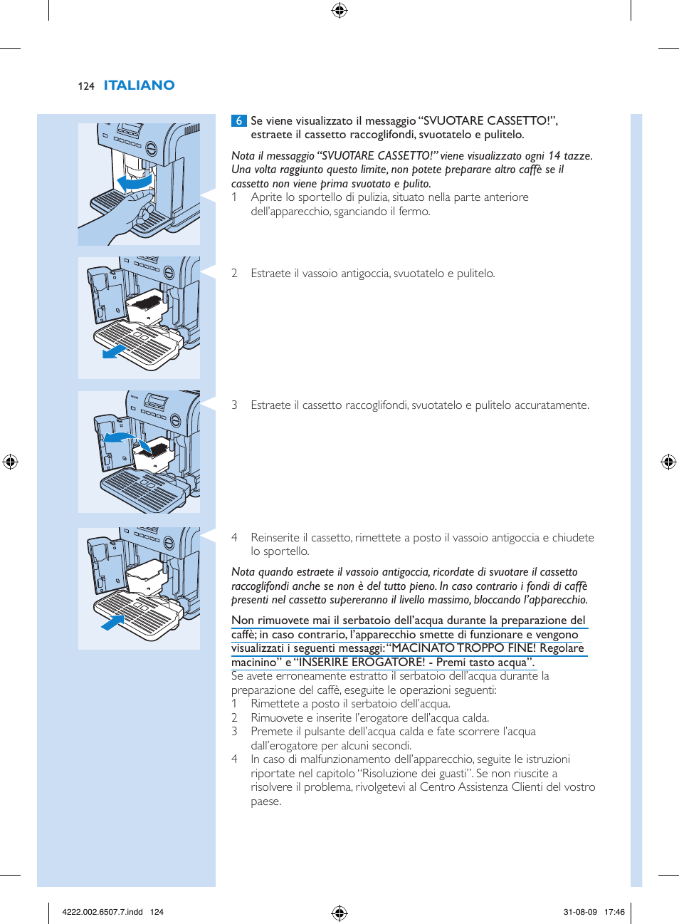 Philips Kaffeevollautomat User Manual | Page 124 / 174