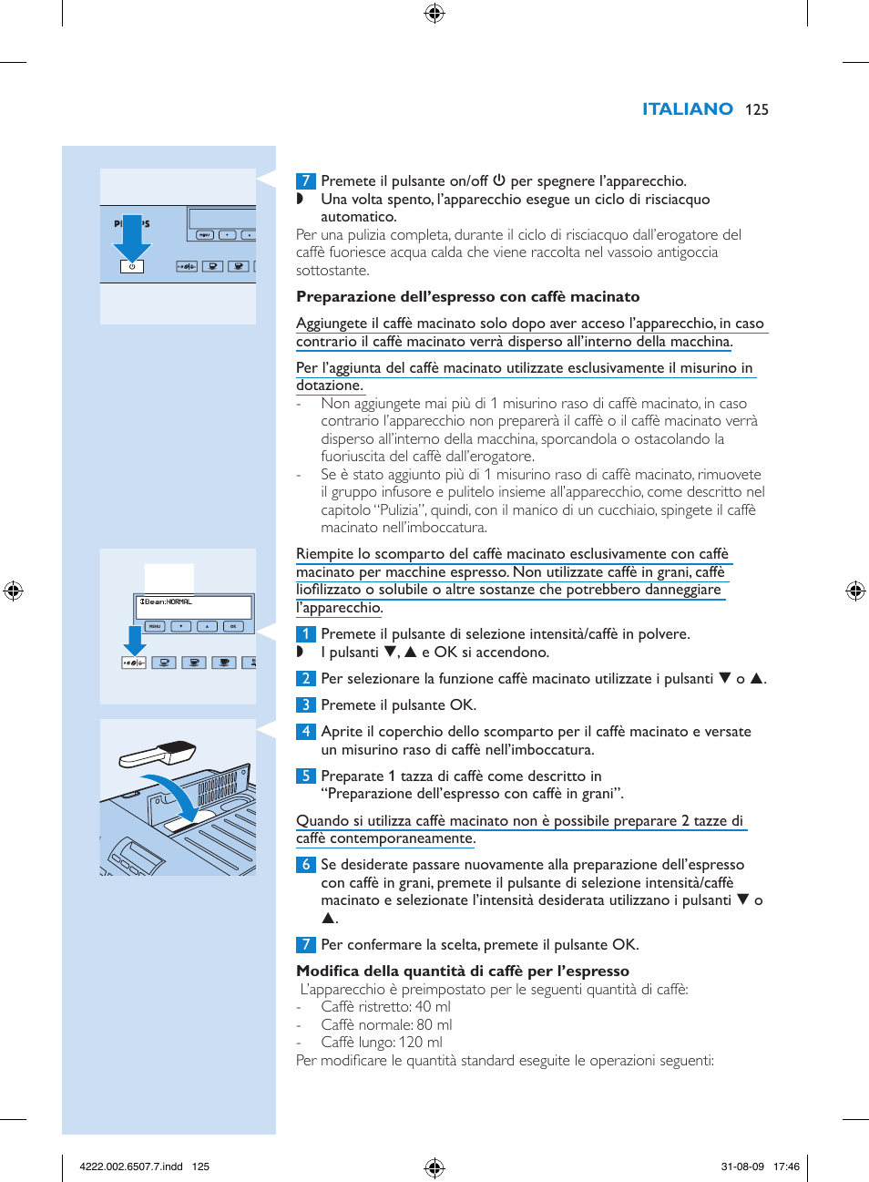 Philips Kaffeevollautomat User Manual | Page 125 / 174