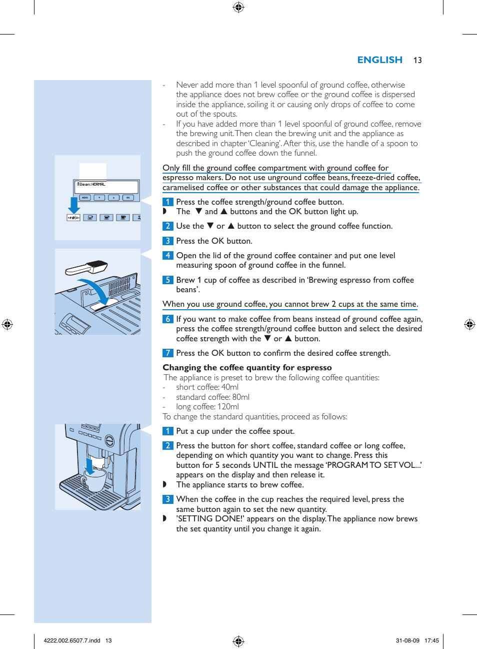 Philips Kaffeevollautomat User Manual | Page 13 / 174