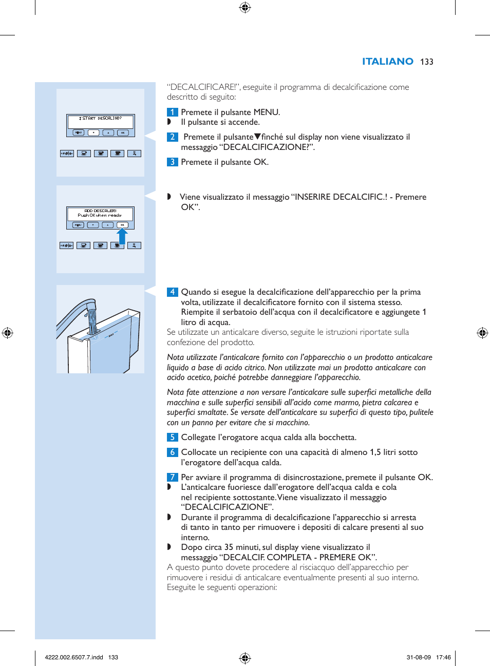 Philips Kaffeevollautomat User Manual | Page 133 / 174