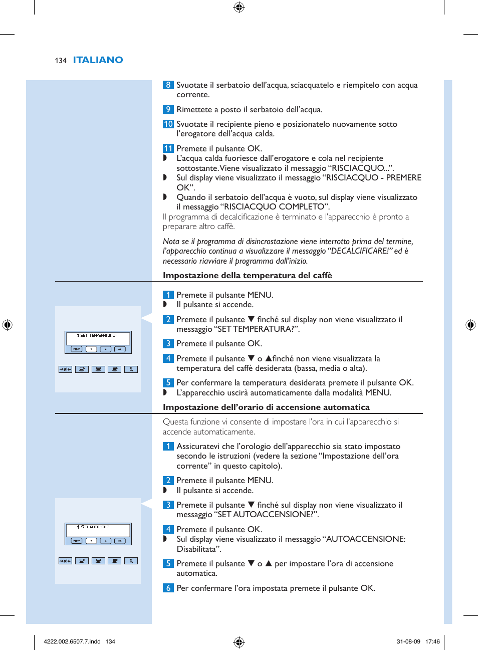 Philips Kaffeevollautomat User Manual | Page 134 / 174