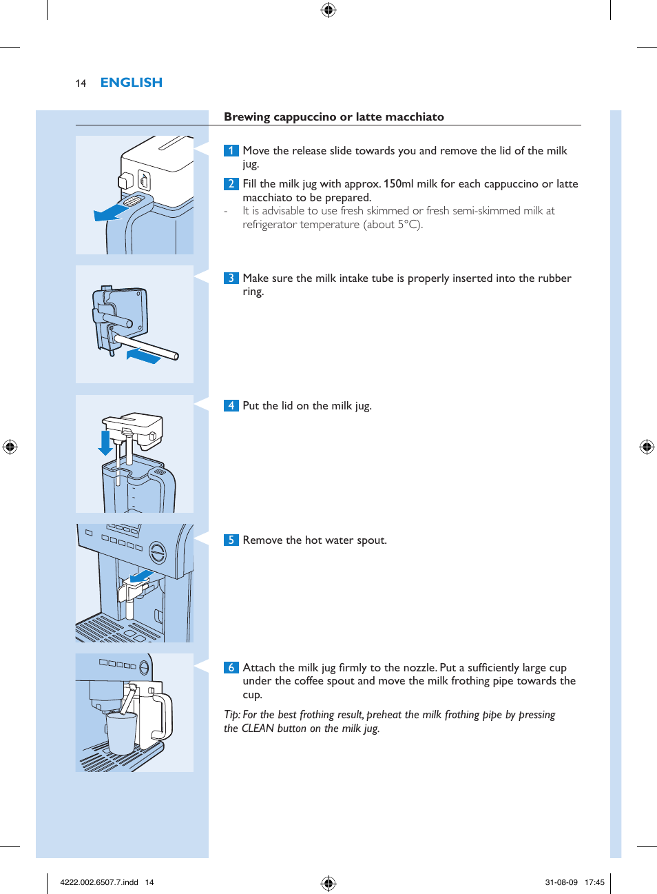 Philips Kaffeevollautomat User Manual | Page 14 / 174