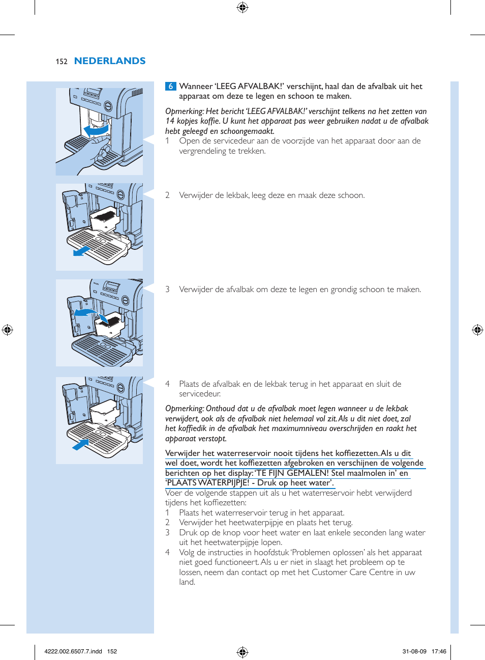 Philips Kaffeevollautomat User Manual | Page 152 / 174